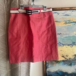 LOFT new coral pink skirt size 10 petite